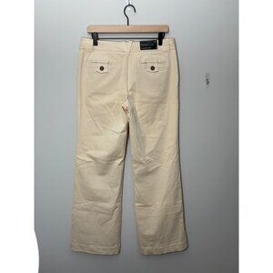 NEW Banana Republic Low-Rise Relaxed-Fit Wide-Leg Khaki Tan Trousers Pants 10